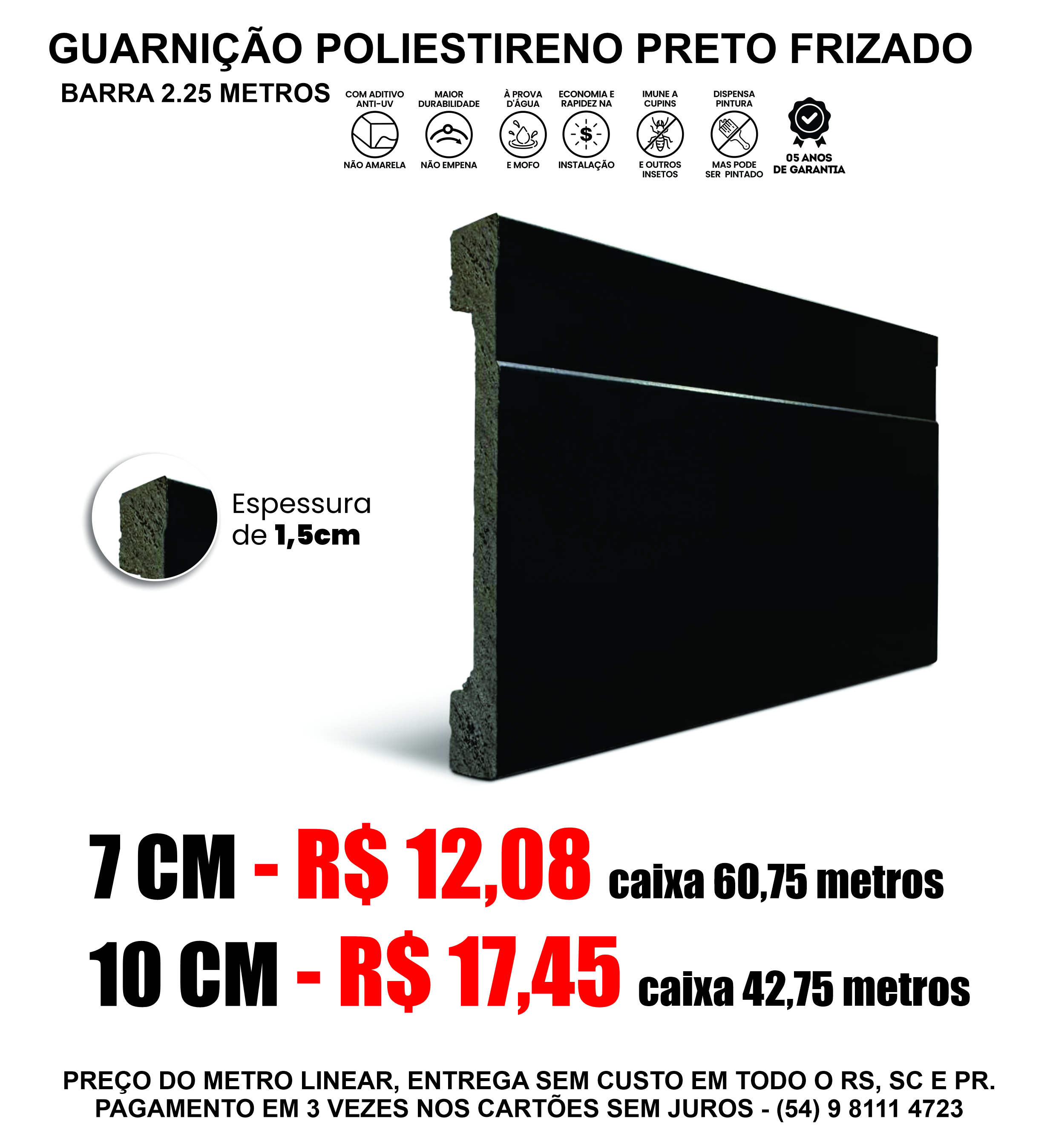GUARNIÇÃO POLIESTIRENO PRETO FRIZADO.jpg
